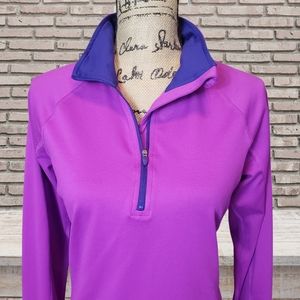 TekGear Drytek Half Zip Fuchsia Pullover